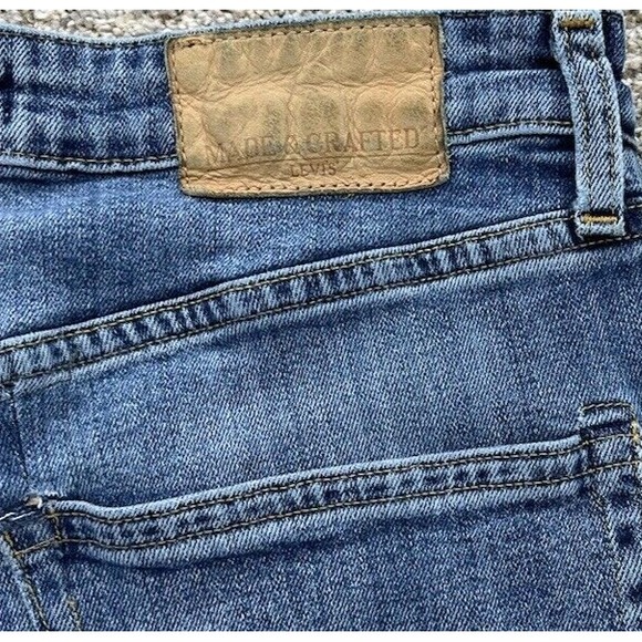 Levis Made & Crafted Jeans Mens 31x27* Blue Needle Narrow Slim Fit Stretch Denim - Picture 6 of 16